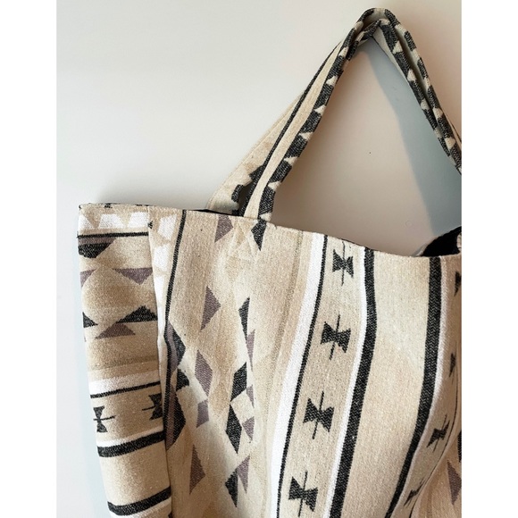 Handmade Pendleton Southwestern Shopper Tote Bag - Picture 6 of 8